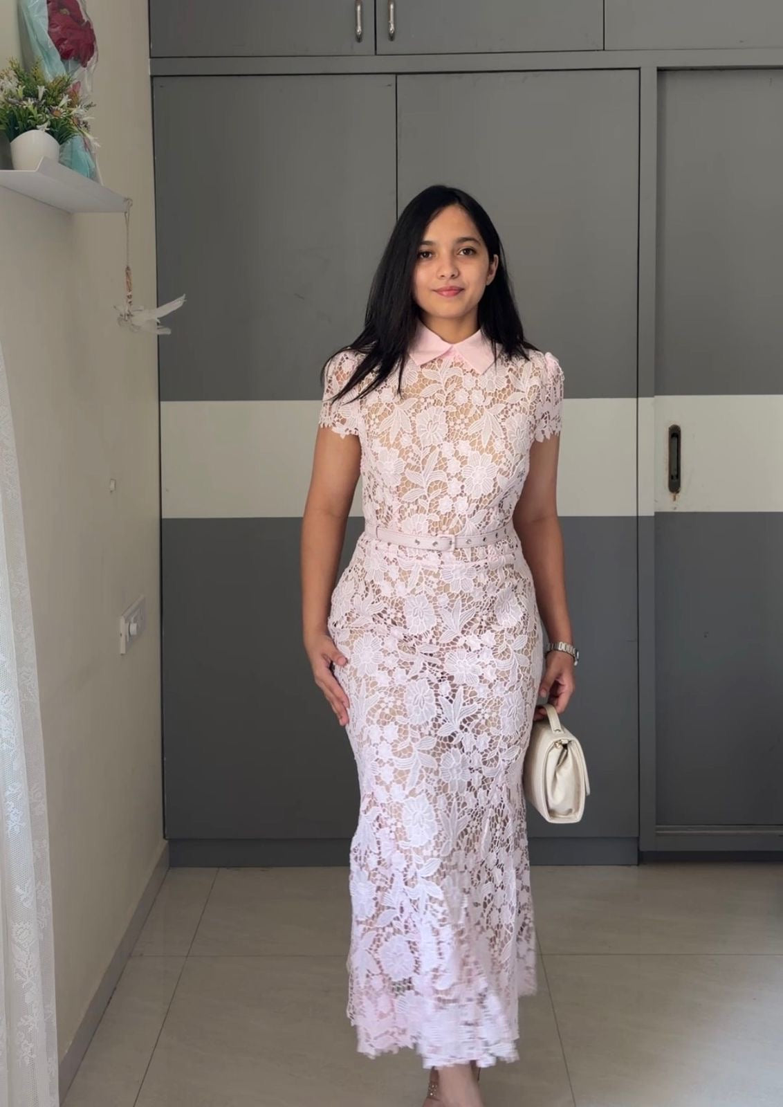 Demi Lace Cutwork Dress