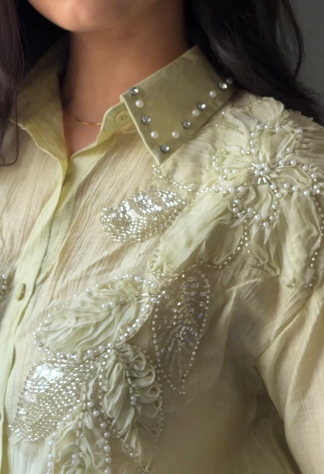 Sona Silk Handwork Shirts