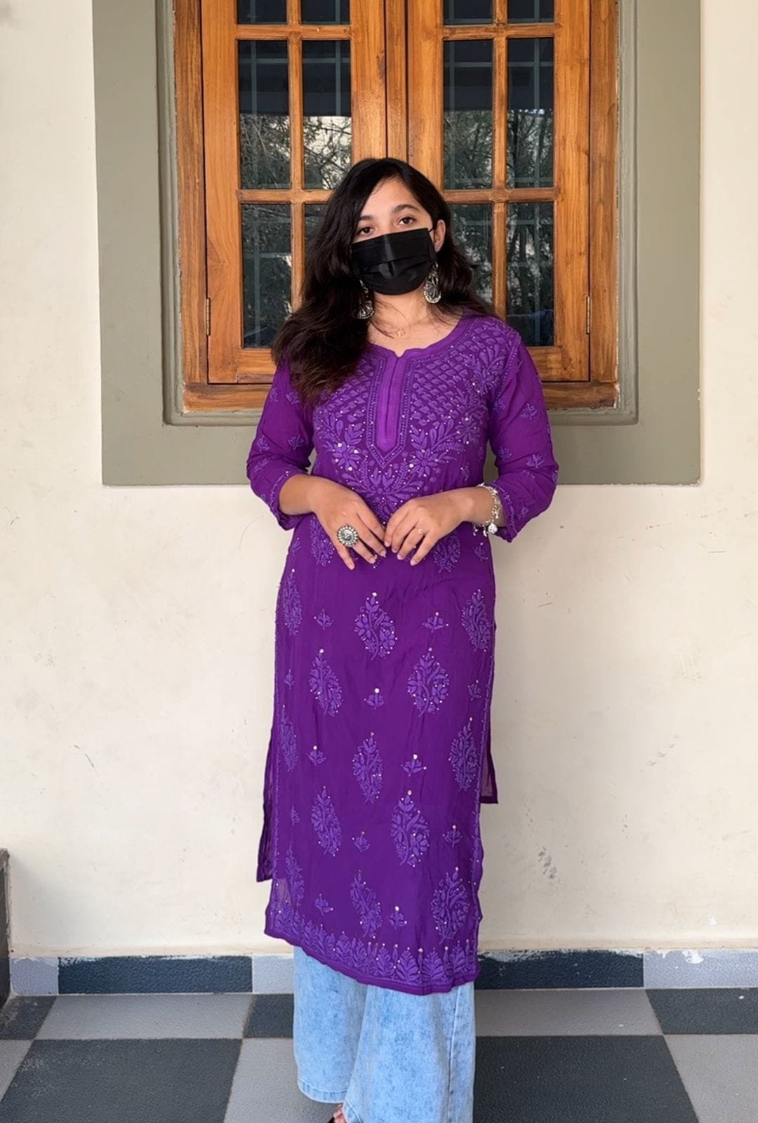Kuhu Viscose Chikankari Mukaish Kurtis image 2