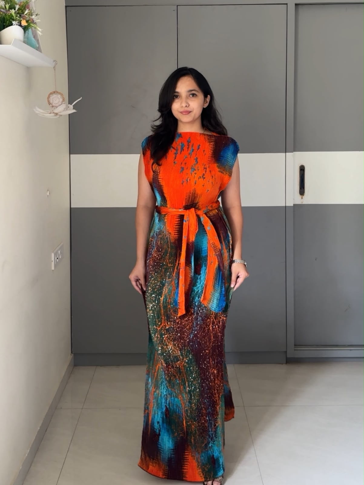Hima Tie Up Maxi Dress 2