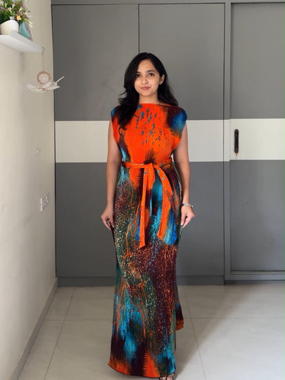 Hima Tie Up Maxi Dress 2