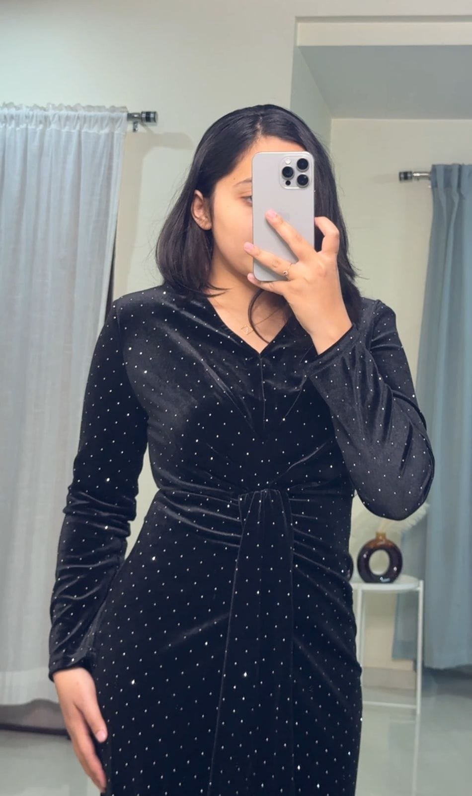 Poe Velvet Bodycon Dress image 1