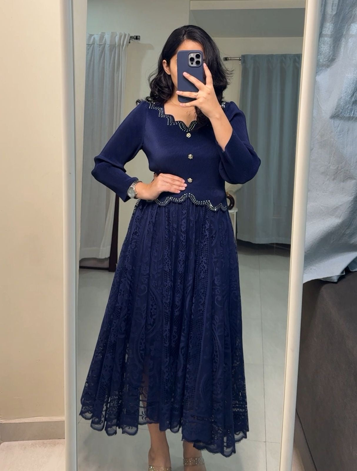Linny Exclusive Pleated Dress