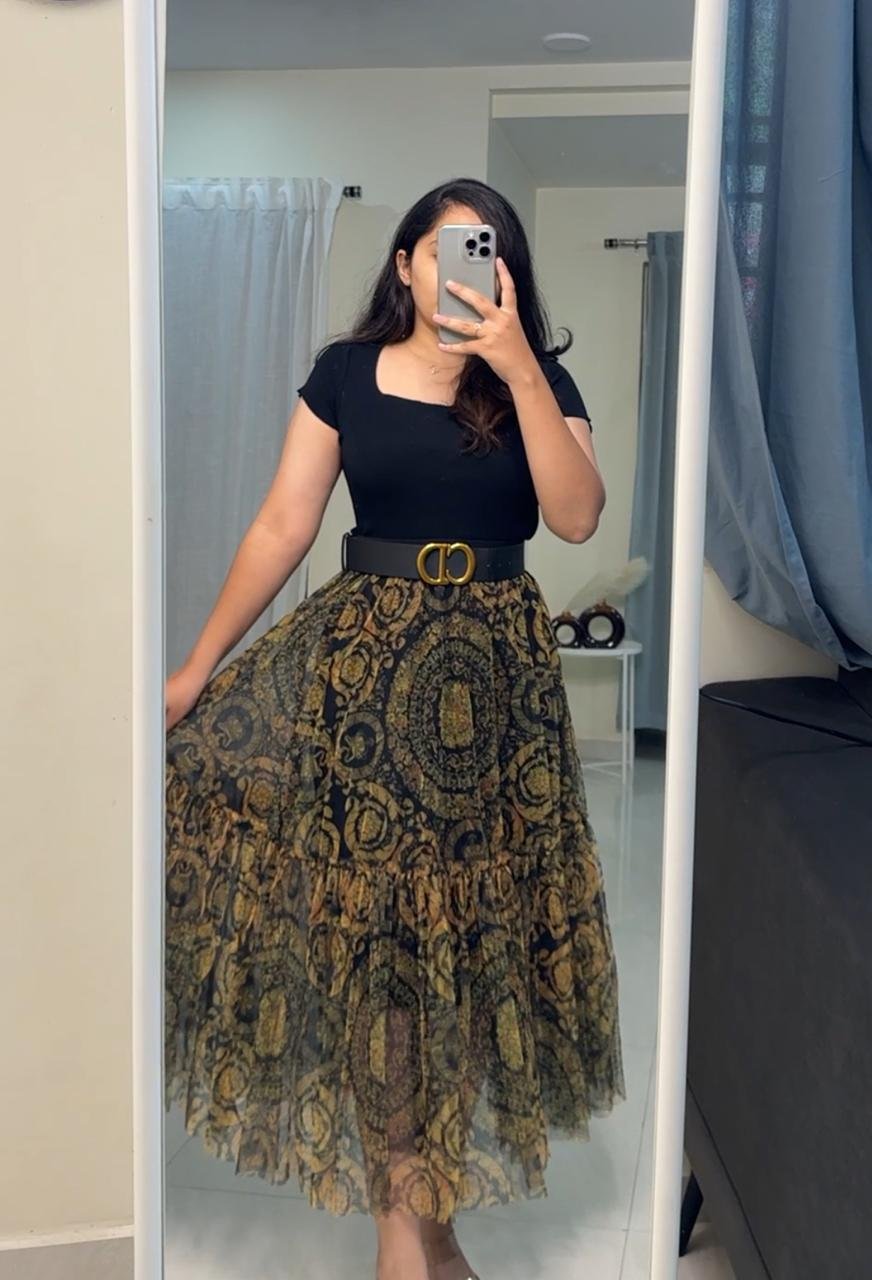 Ian Floral Mesh Skirts image 1