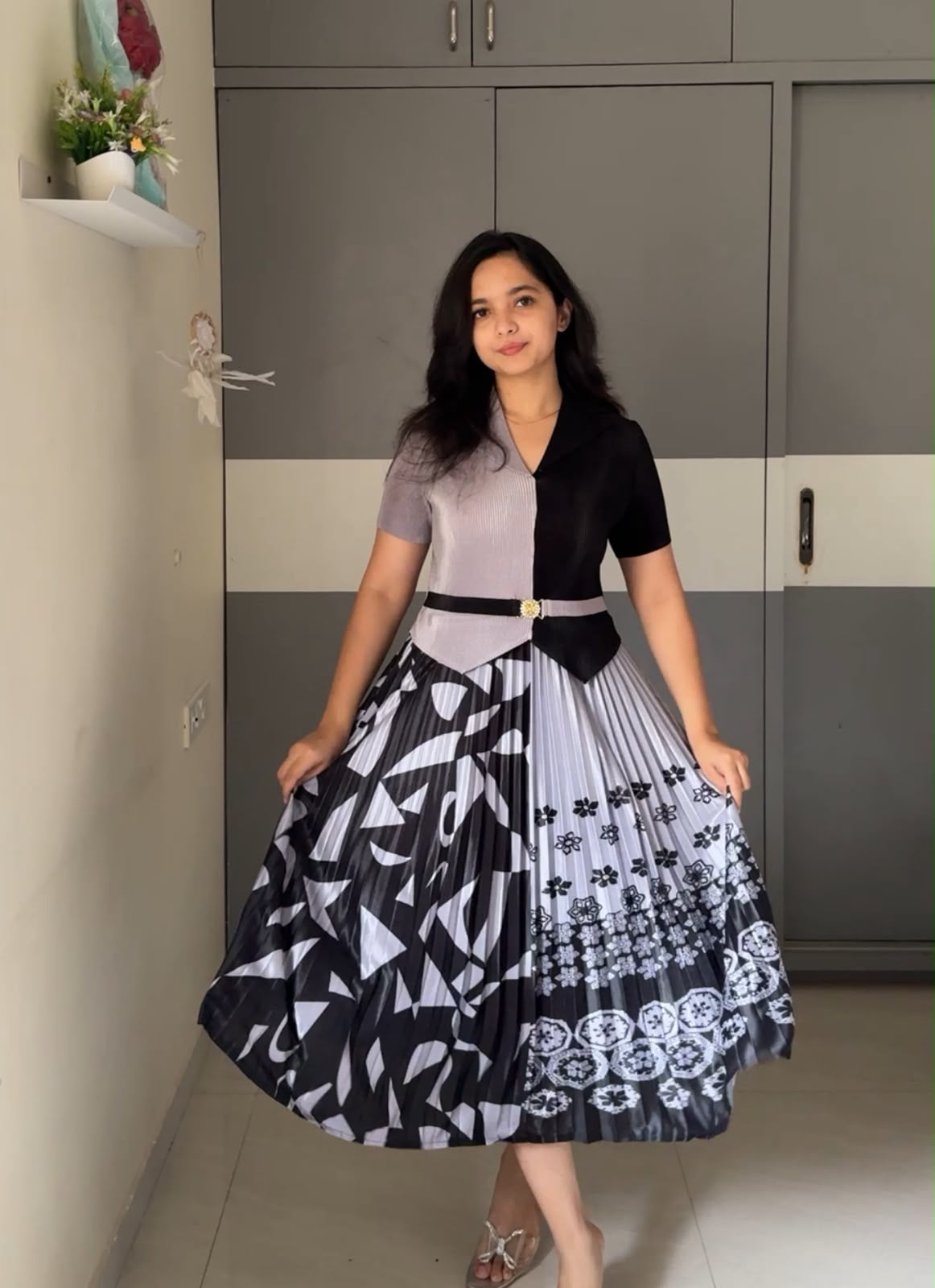 Aki Exclusive Pleated Dress