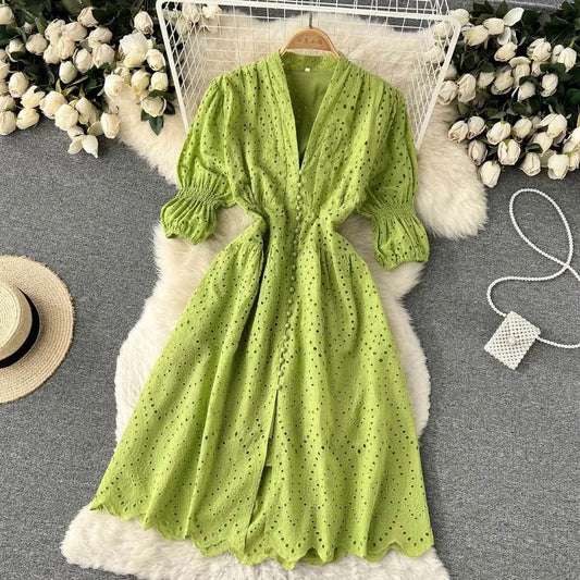 Delphi Cotton Cutwork Dress image 0