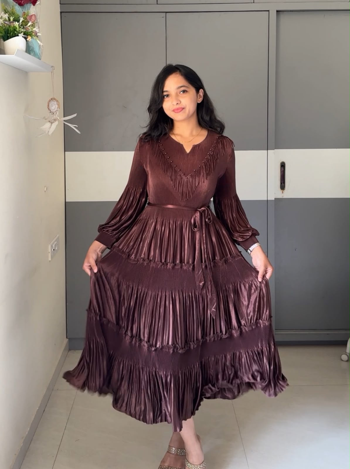 Hane Exclusive Pleated Dress