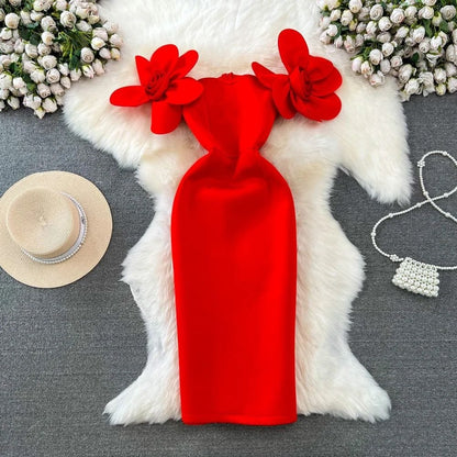 Ethan Party Dress - Red image