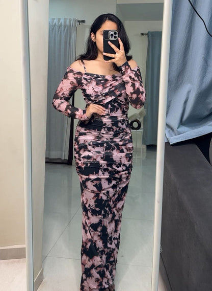 Sevyn Floral Mesh Bodycon image 0