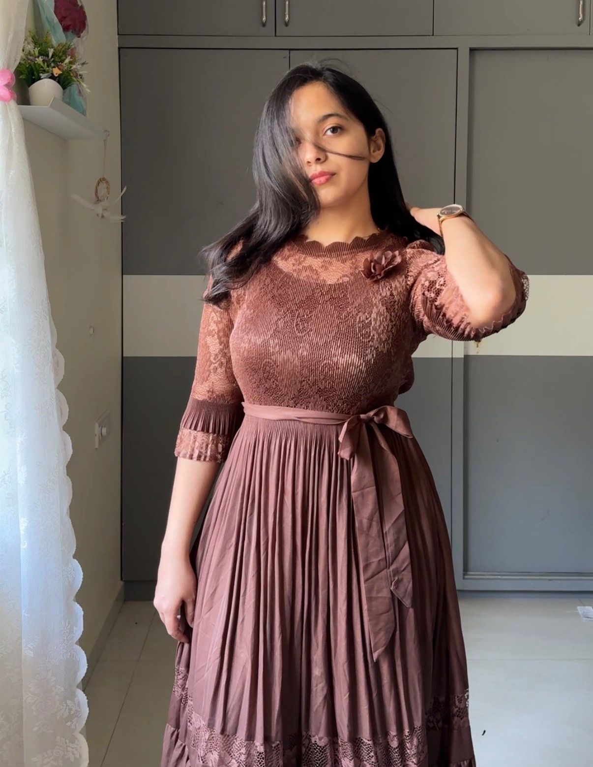 Srija Exclusive Pleated Dress