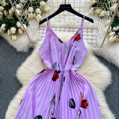 Nia Floral Pleated Dress image 1