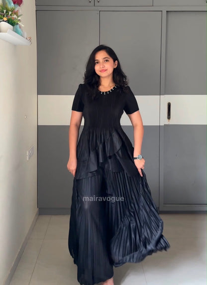 Neha Pleated Two Piece Set