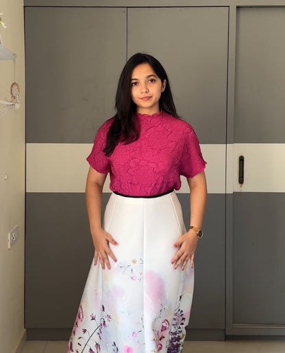 Roma Embossed Pleated Tops