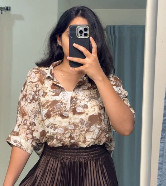 Via Chiffon Shirt Set image 0
