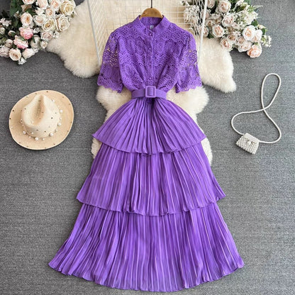 Dario Flutter Dress - Lilac image