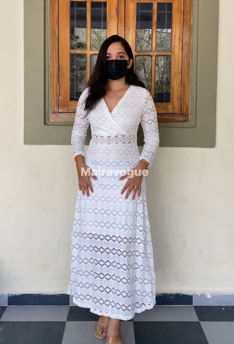 Clementine Lace Dress - White image