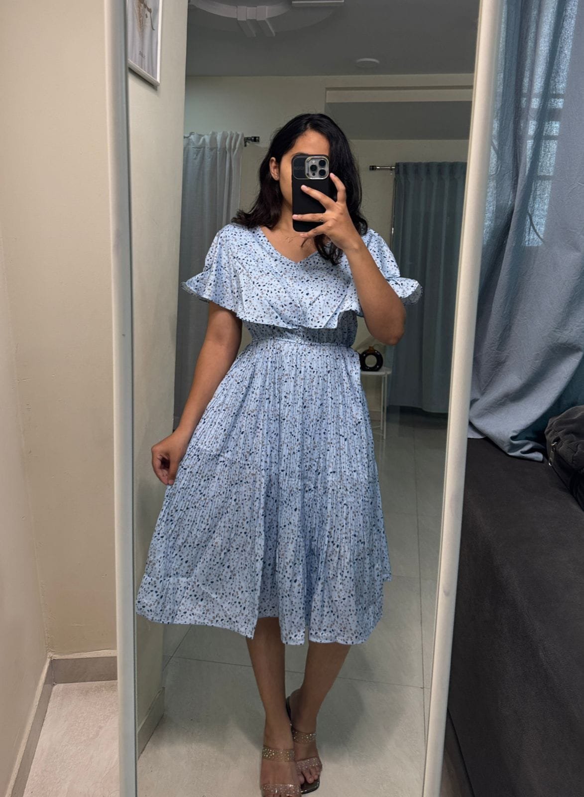 Polyester Printed Midi Dress image 0