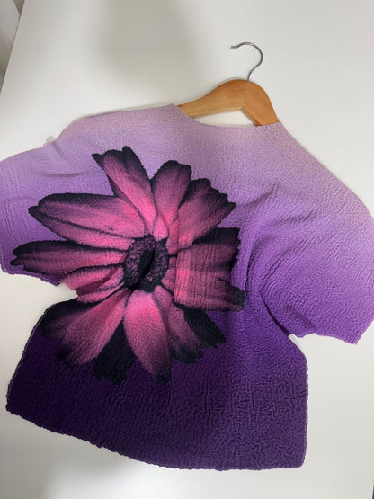 Emi Floral Printed Pleated Tops image 1