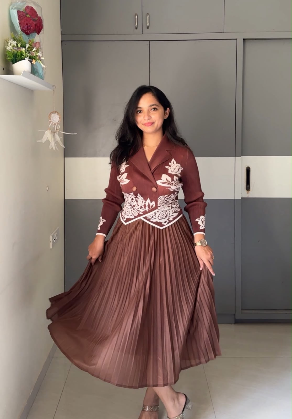 Lita Exclusive Pleated Dress
