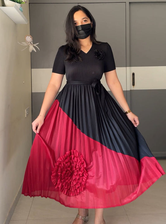 Stacey Micro Pleated Dress