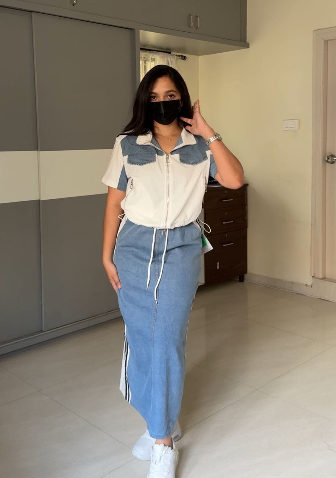 Dana Denim Patchwork Co-Ords image 3