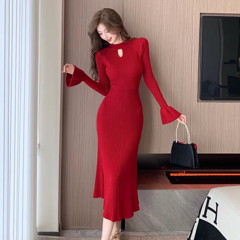 Aron Bodycon Dress - Red image