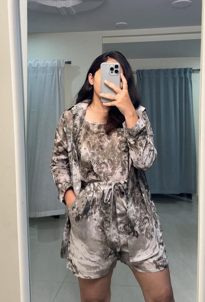 Jolina Printed Co-Ords - Brown image