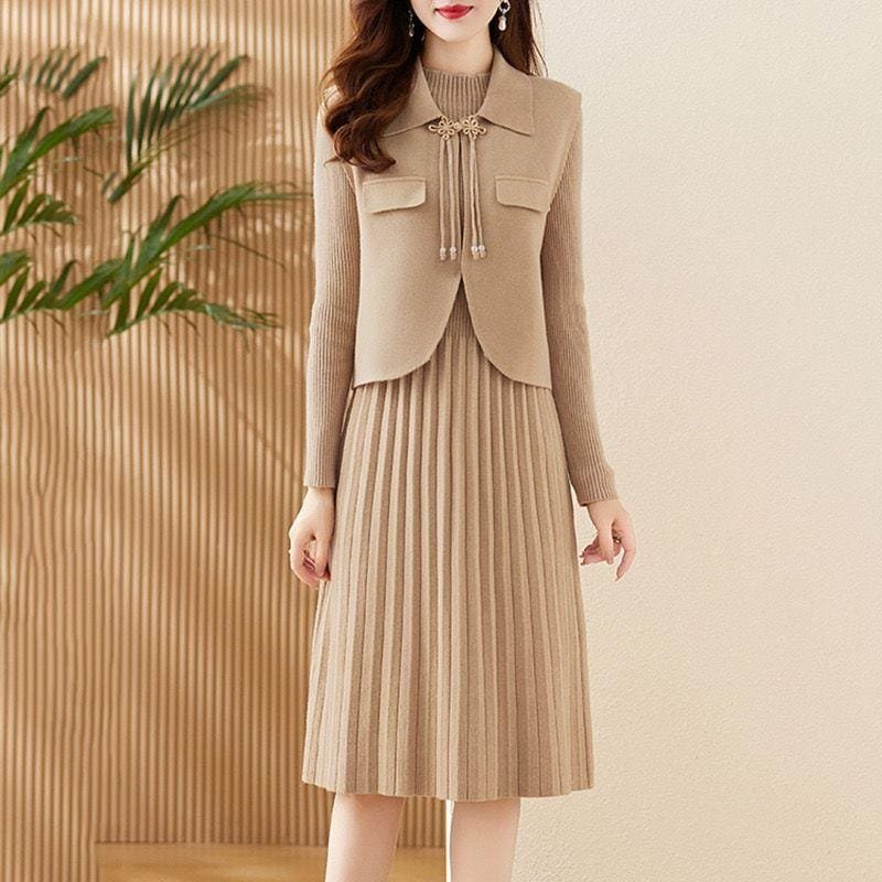 Mina Knit Co-Ords - Beige image