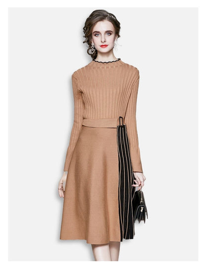 Lita Knit Dress - Brown image