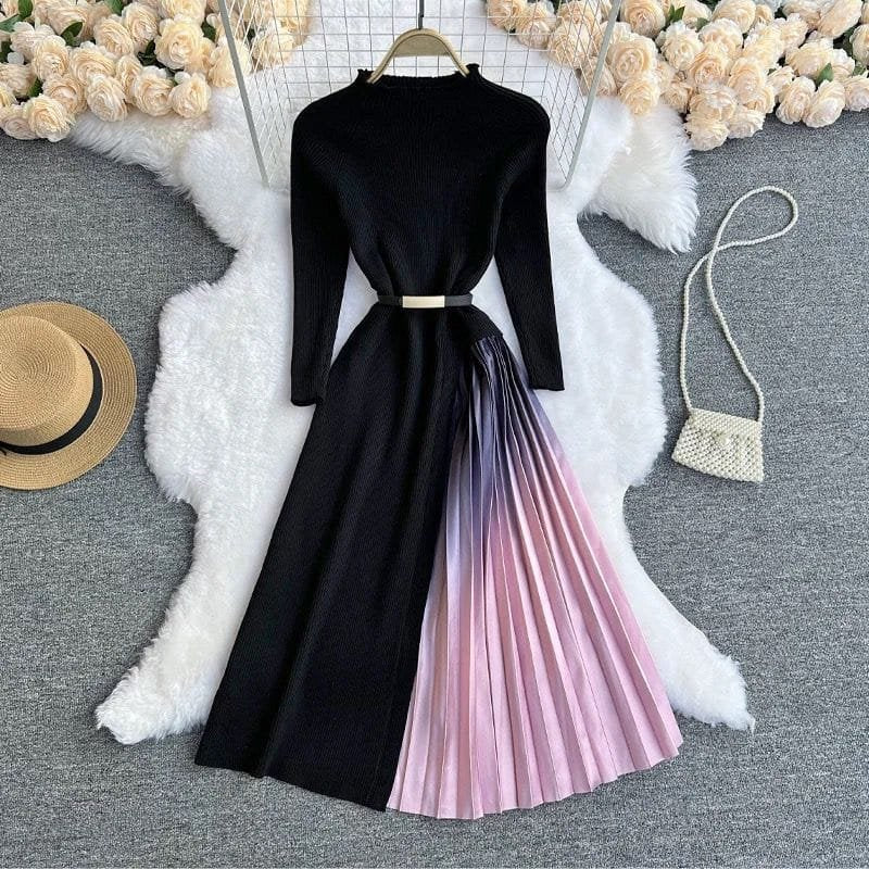 Elizebeth Gradient Pleated Dress image 1