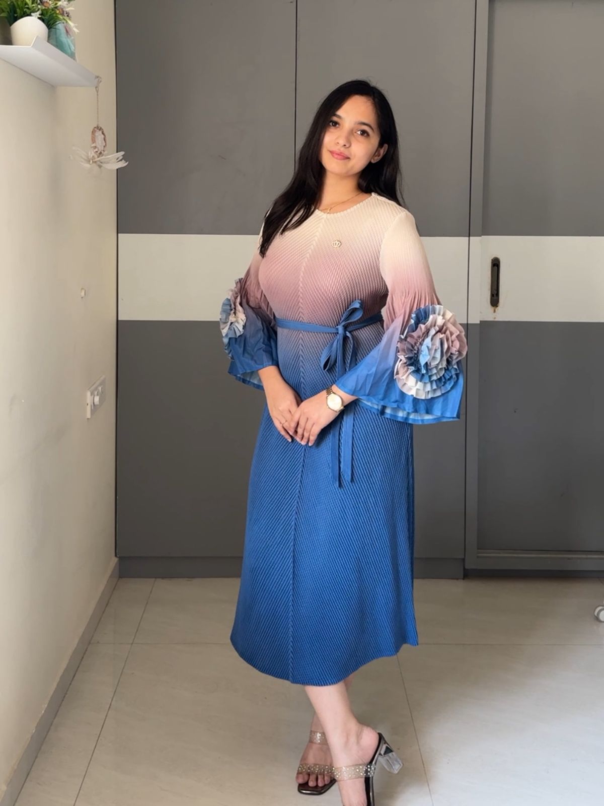Siri Exclusive Pleated Dress