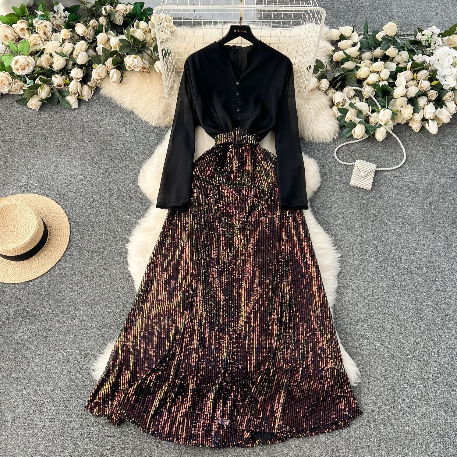 Bethany Sequin Dress image 7