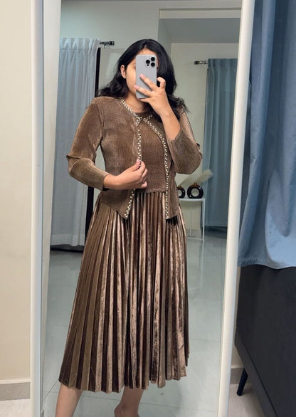 Adley Exclusive Pleated Dress image 4