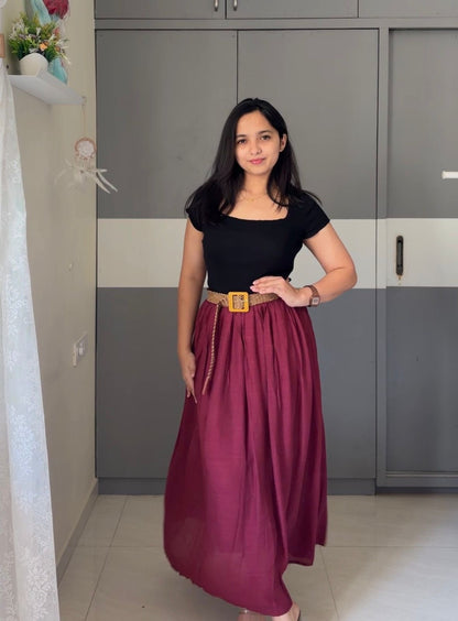 Neva Flared Maxi Skirts
