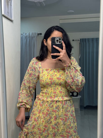 Georgette Floral Midi Dress image 3