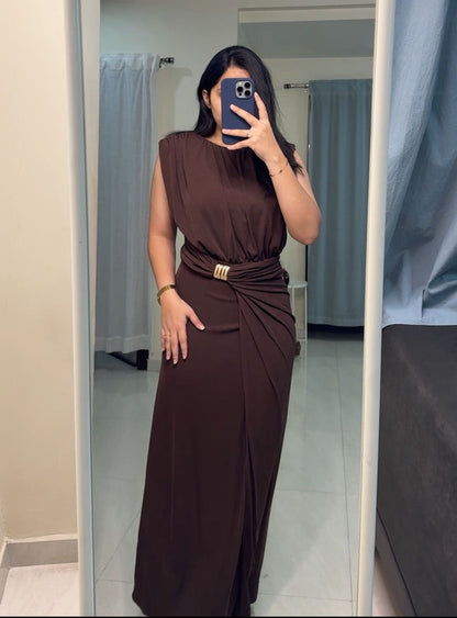 Tray Draped Maxi Dress