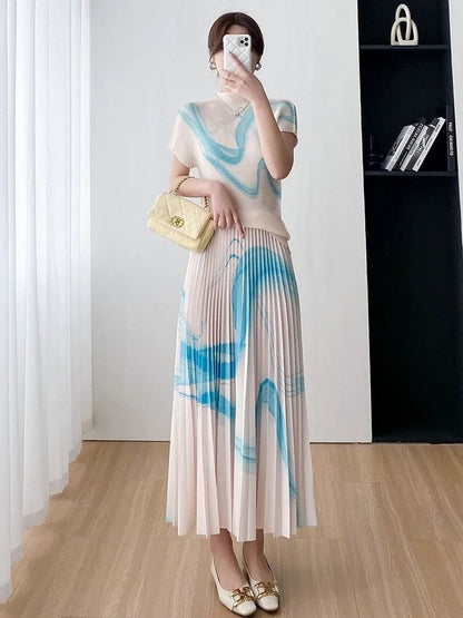 Robin Exclusive Pleated Co-Ords(1) - Cream image