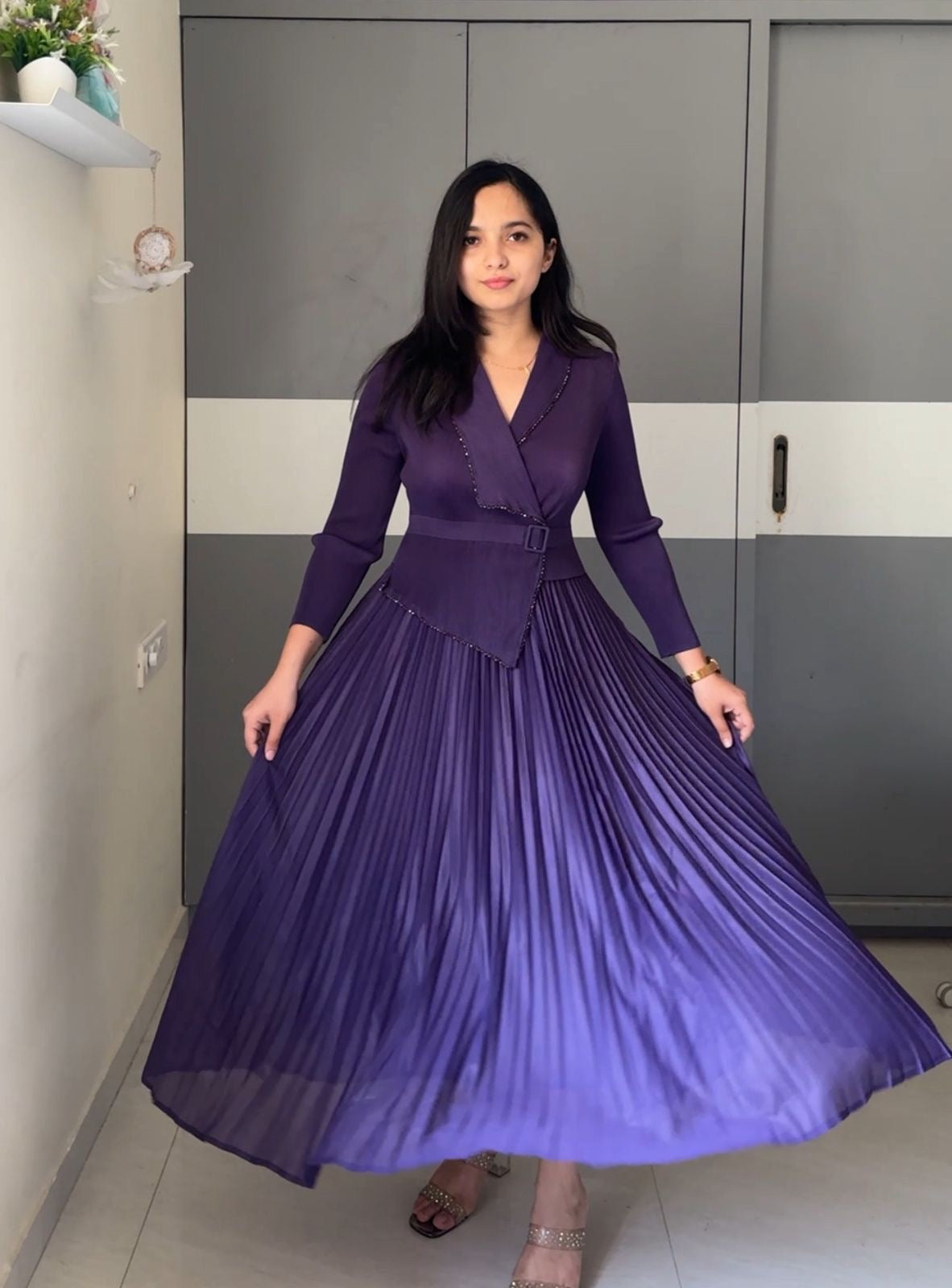 Riva Exclusive Pleated Dress