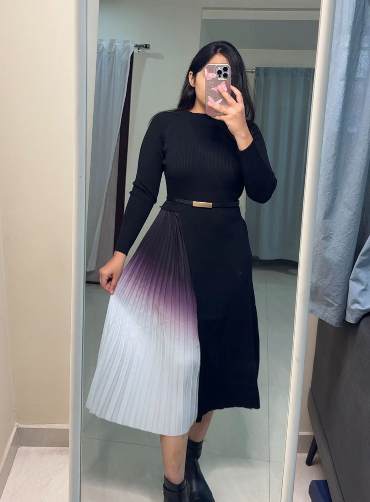 Elizabeth Exclusive Pleated Dress