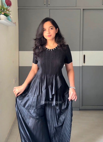 Neha Pleated Two Piece Set