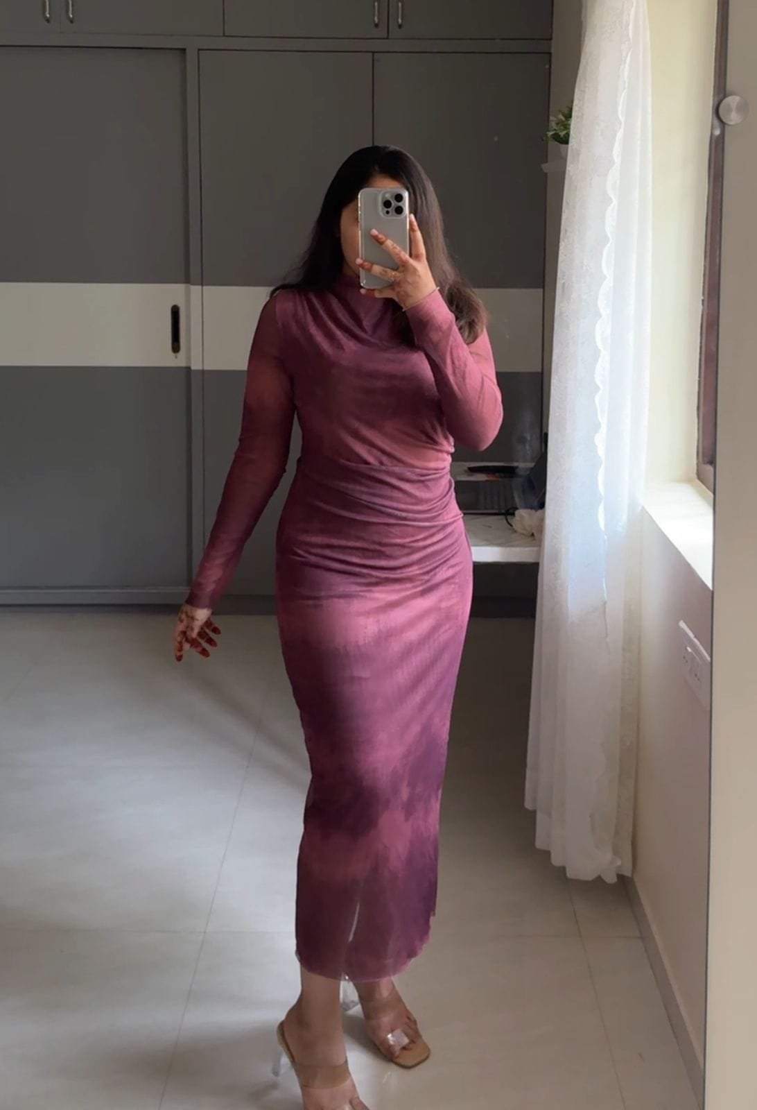 Calista Mesh Ombre Dress image 6