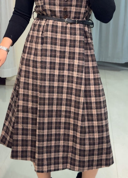 Millie Checkered Knit Set