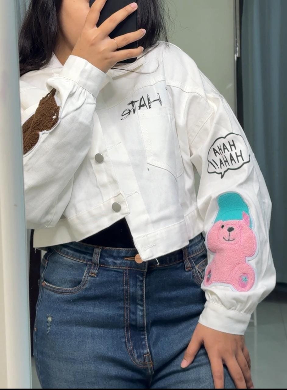 Daisy Patchwork Denim Jacket image 1