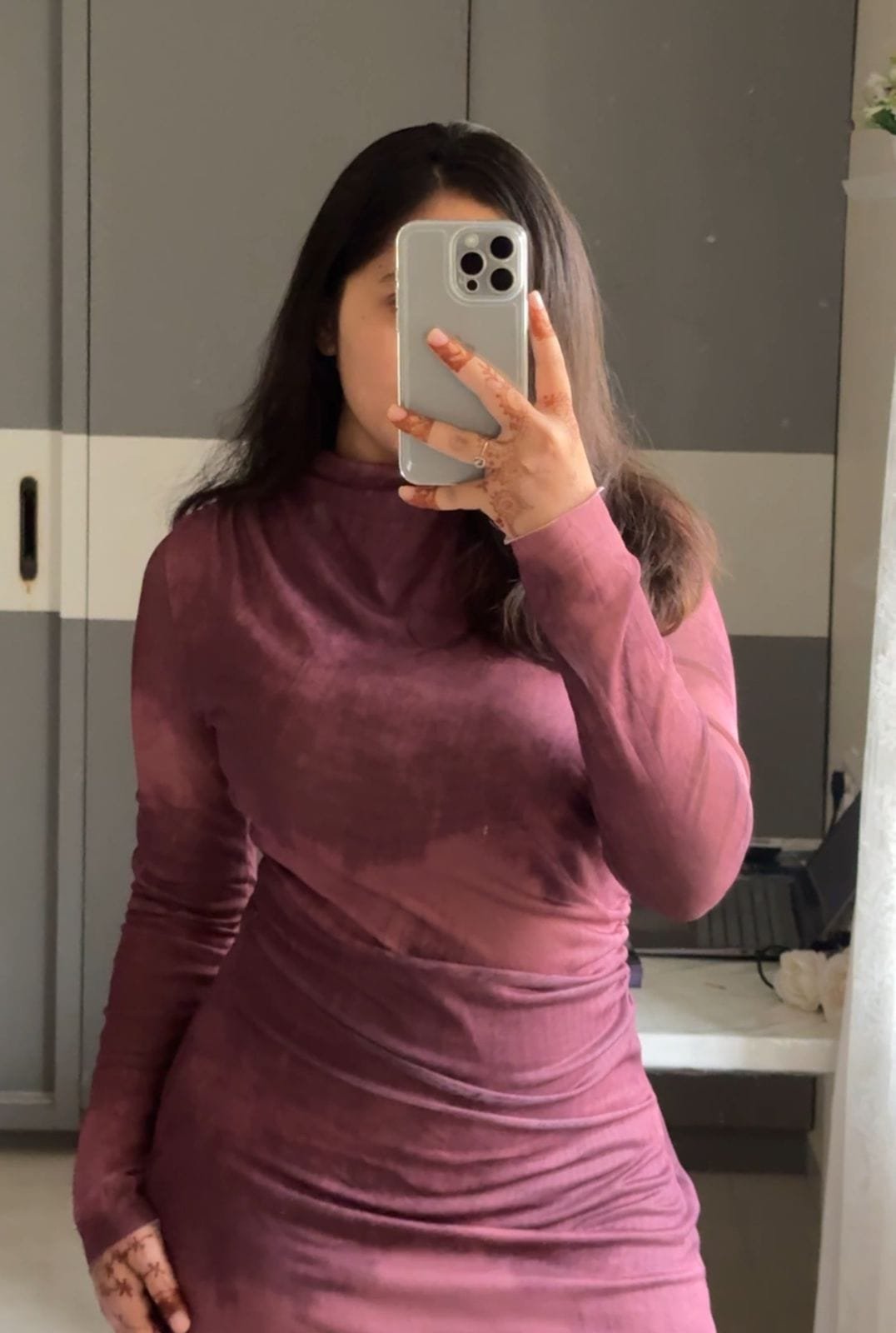 Calista Mesh Ombre Dress image 8