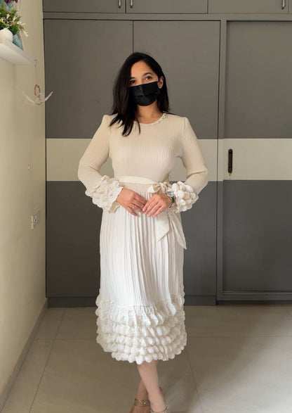 Robe Exclusive Pleated Dress