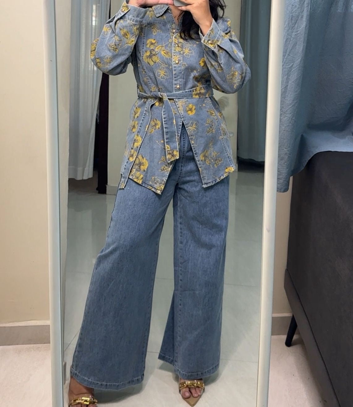 Fiora Floral Denim Co-Ords