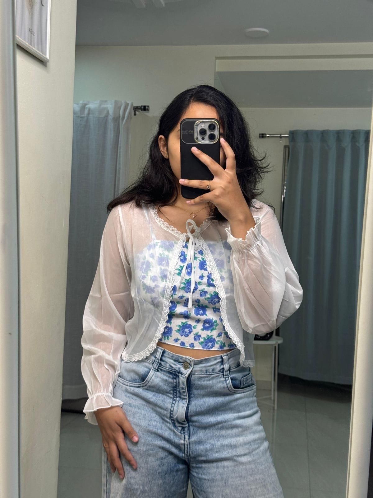 Floral Top & Shrug image 1