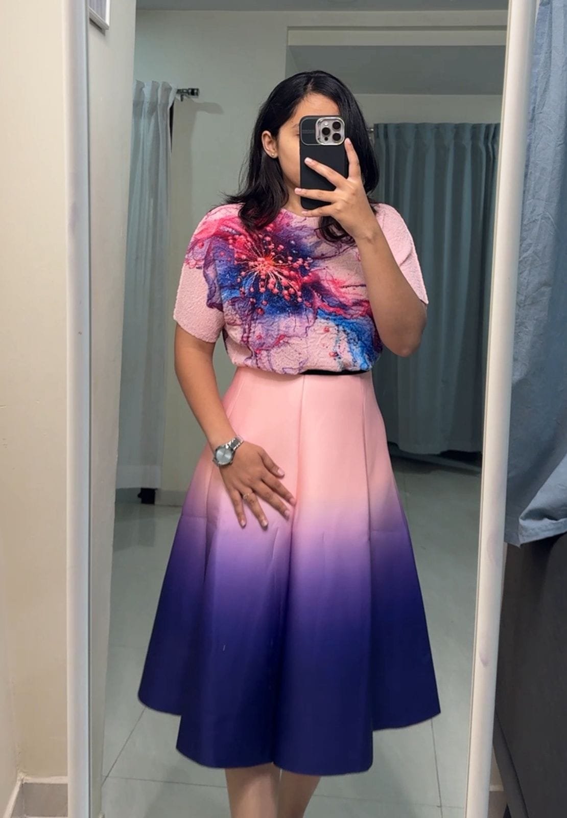 Rize Gradient Printed Skirts image 3