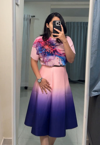 Rize Gradient Printed Skirts image 3