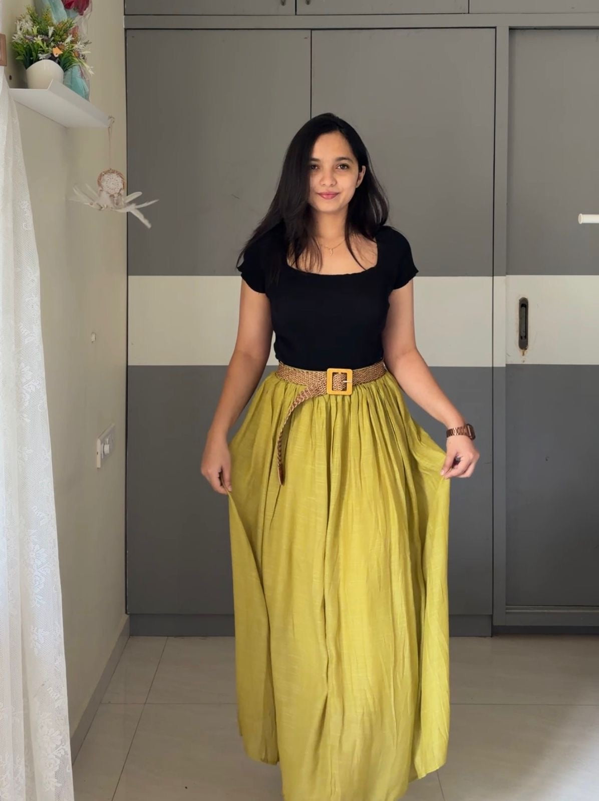 Neva Flared Maxi Skirts